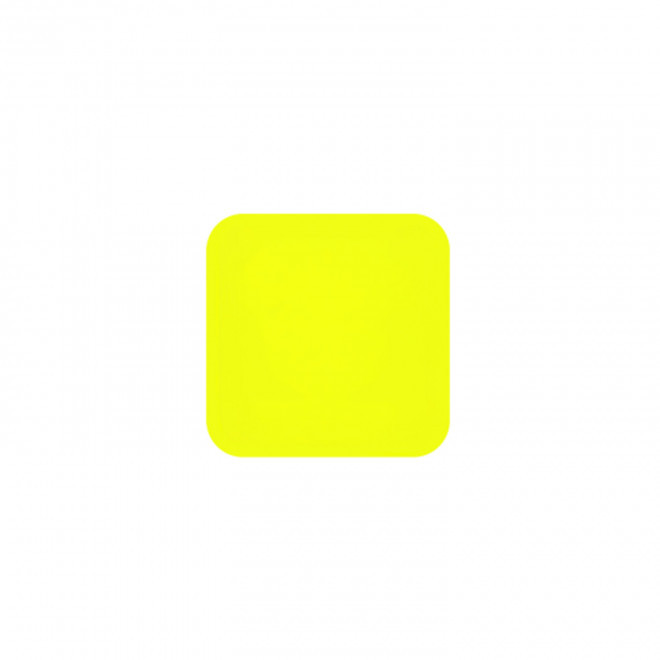 JETON DE FETES ET MANEGE PERSONNALISABLE 'FUNZY CARRE' - jaune fluo