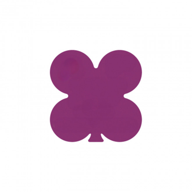 JETON DE FETES ET MANEGE PERSONNALISABLE 'FUNZY TREFLE' - violet foncé