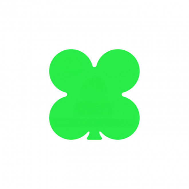 JETON DE FETES ET MANEGE PERSONNALISABLE 'FUNZY TREFLE' - vert pomme