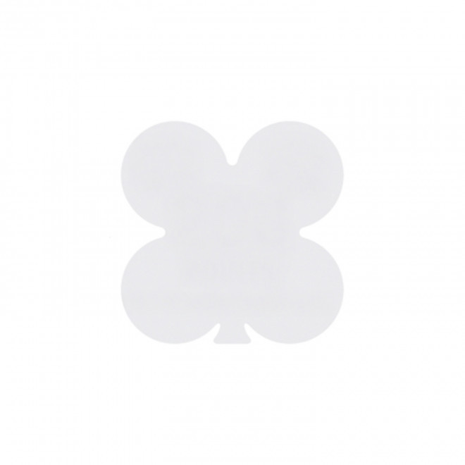 JETON DE FETES ET MANEGE PERSONNALISABLE 'FUNZY TREFLE' - blanc