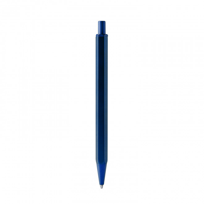 STYLO HEXAGONAL PUBLICITAIRE EN METAL 'CONI' - bleu marine