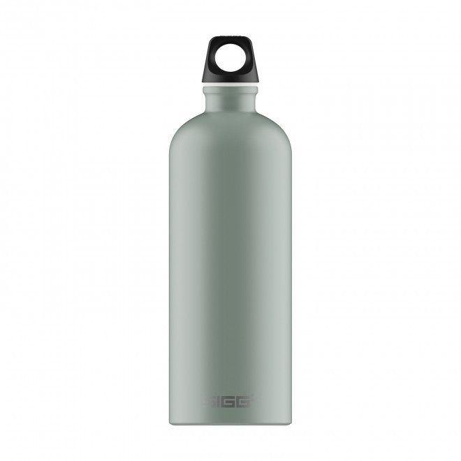 GOURDE EN ALUMINIUM SIGG 1L PERSONNALISABLE 'TRAVELLER' - sauge mat