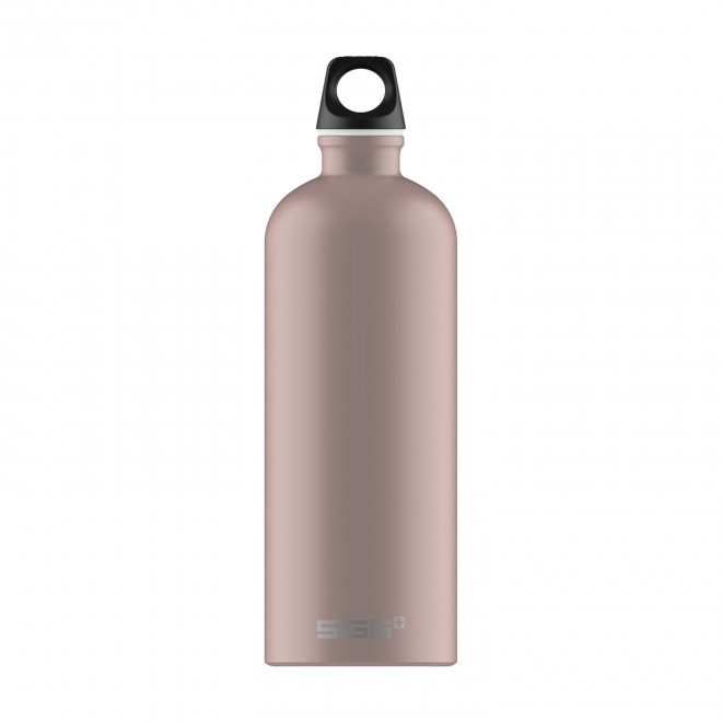 GOURDE EN ALUMINIUM SIGG 1L PERSONNALISABLE 'TRAVELLER' - vieux rose mat