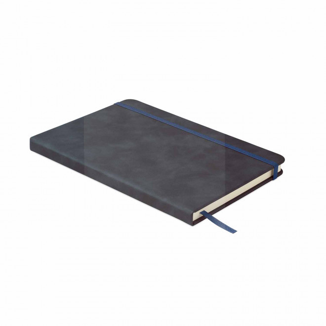 CARNET A5 PU RECYCLE PERSONNALISABLE 'MARCO' - bleu
