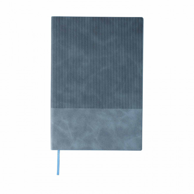 CARNET A5 EN PU RECYCLE PERSONNALISABLE 'POLUX' - bleu clair