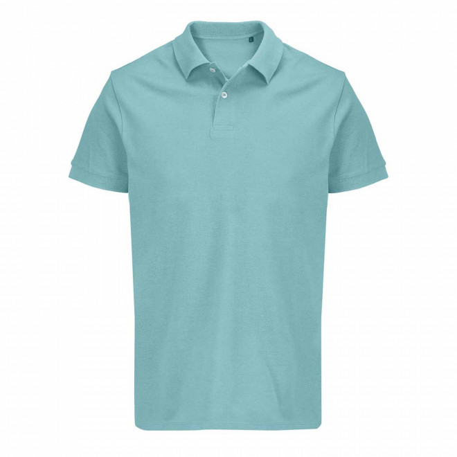 POLO MIXTE PERSONNALISABLE COULEUR 'PACIFIC' 210G/M2 - bleu piscine