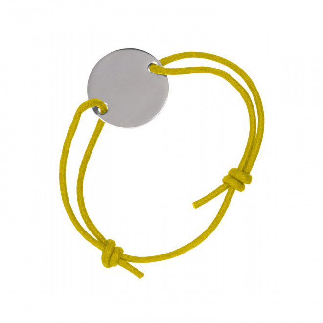 BRACELET BRESILIEN PERSONNALISABLE 'JAKINO' - jaune
