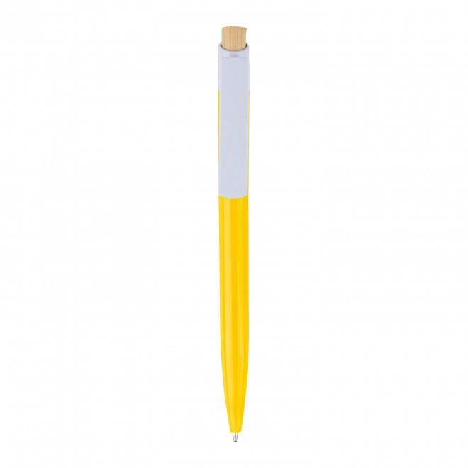 STYLO A BILLE EN R-ABS PERSONNALISE 'FIGUIA' - jaune