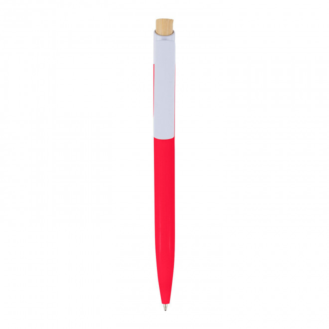 STYLO A BILLE EN R-ABS PERSONNALISE 'FIGUIA' - rouge