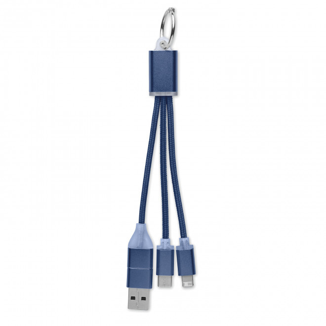 CABLE DE CHARGE PERSONNALISABLE 'FIBOU SMART MINI' - bleu marine