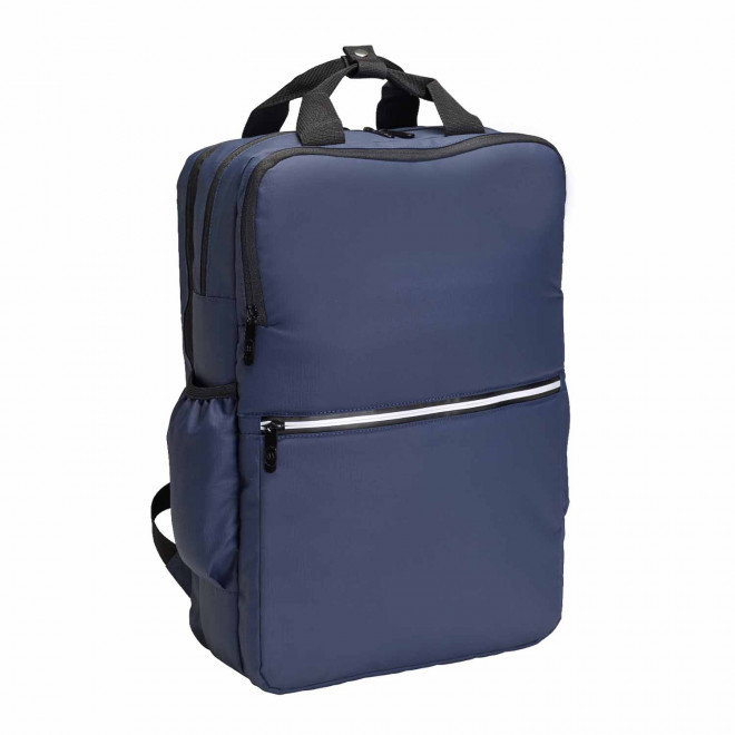 SAC A DOS ORDINATEUR CONNECTE PERSONNALISABLE 'KINLEY' - bleu marine