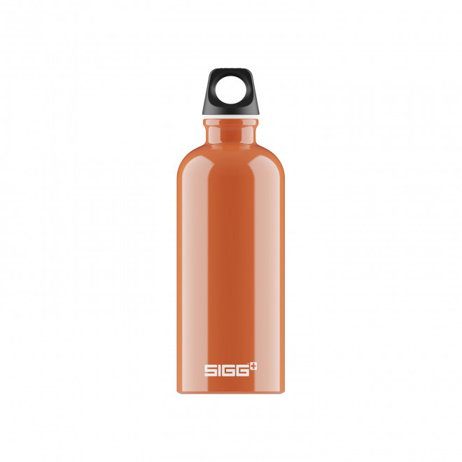 GOURDE EN ALUMINIUM SIGG 600ML PERSONNALISEE 'TRAVELLER' - papika brillant