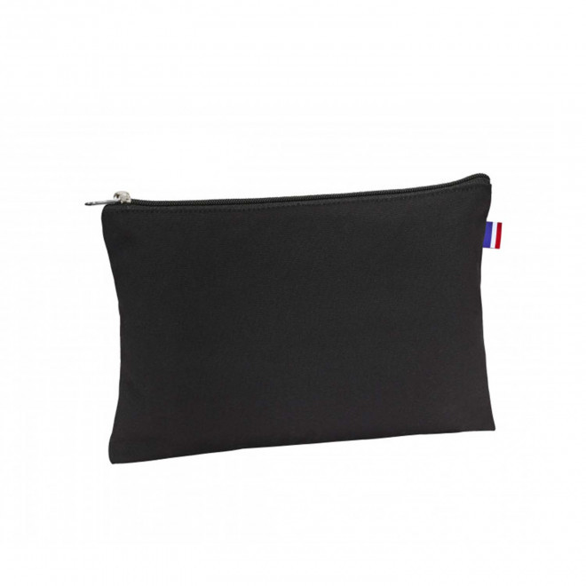 TROUSSE EN COTON 220 G PERSONNALISABLE 'FRANCINE' - noir