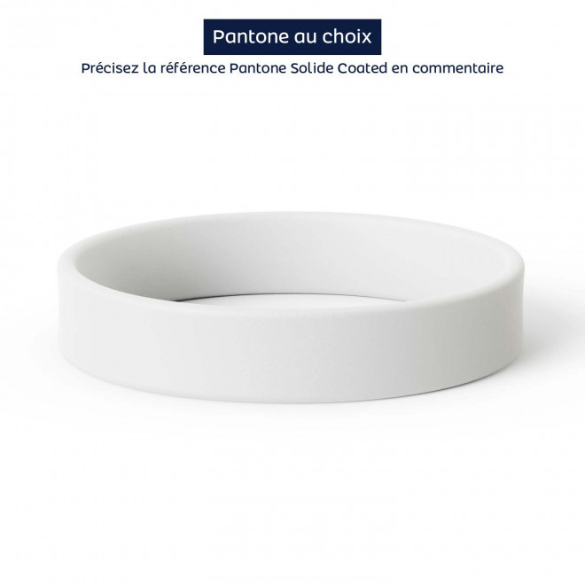 BRACELET SILICONE PERSONNALISABLE 'FESTIVAL II QUADRI' - quadrichromie