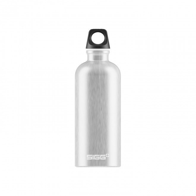 GOURDE EN ALUMINIUM SIGG 600ML PERSONNALISEE 'TRAVELLER' - alu transparent