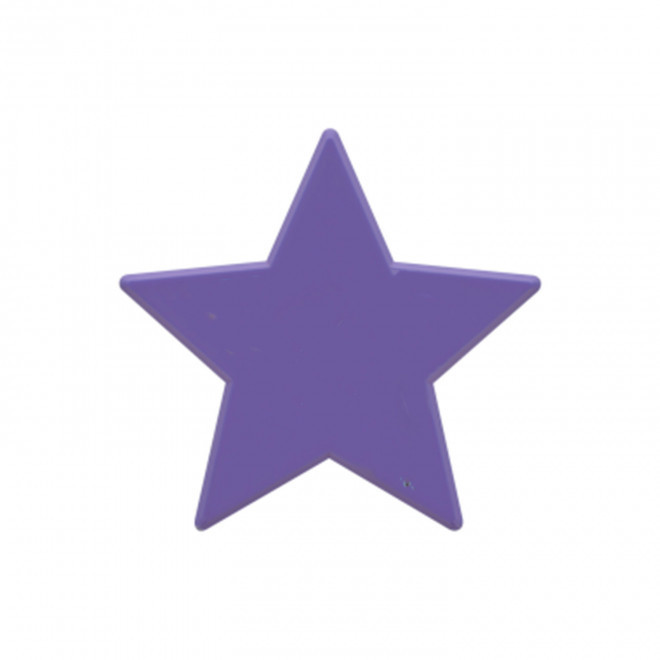 JETON DE FETES ET MANEGE PERSONNALISABLE 'FUNZY ETOILE' - violet - 7x7cm