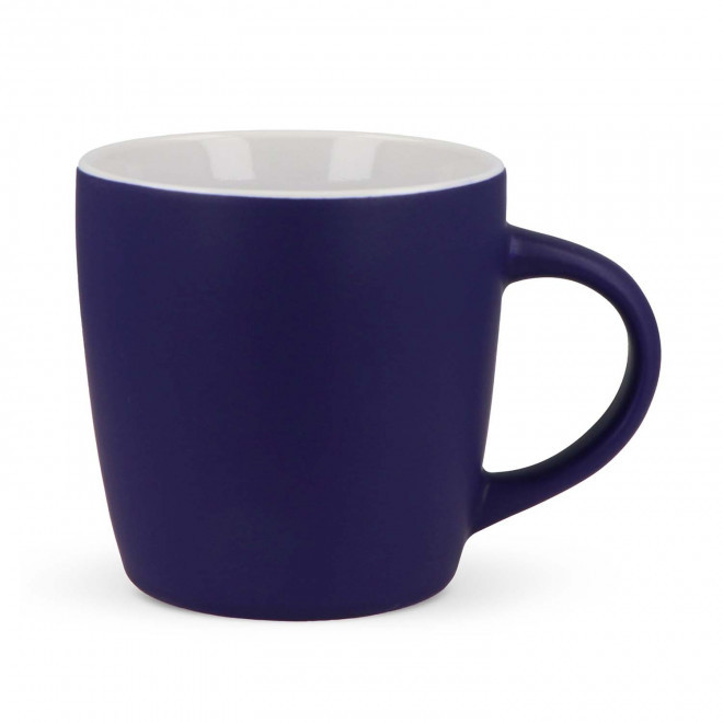 MUG EN CERAMIQUE MATE 250ML PERSONNALISABLE 'HARKI' - bleu foncé