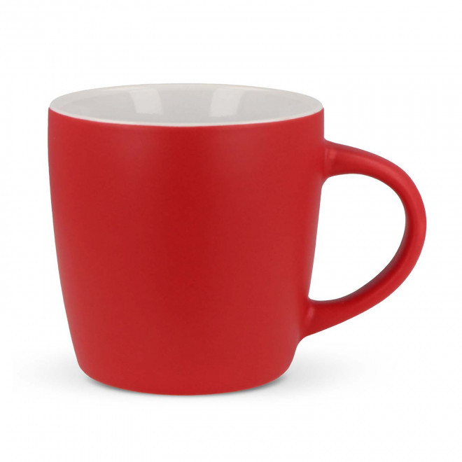 MUG EN CERAMIQUE MATE 250ML PERSONNALISABLE 'HARKI' - rouge
