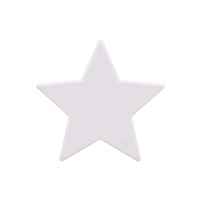 JETON DE FETES ET MANEGE PERSONNALISABLE 'FUNZY ETOILE' - blanc - 7x7cm