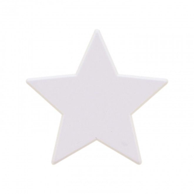 JETON DE FETES ET MANEGE PERSONNALISABLE 'FUNZY ETOILE' - blanc - 9x9cm