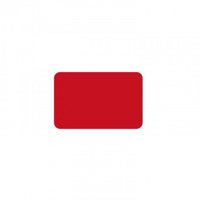 JETON DE FETES ET MANEGES PERSONNALISABLE 'FUNZY RECTANGLE' - rouge