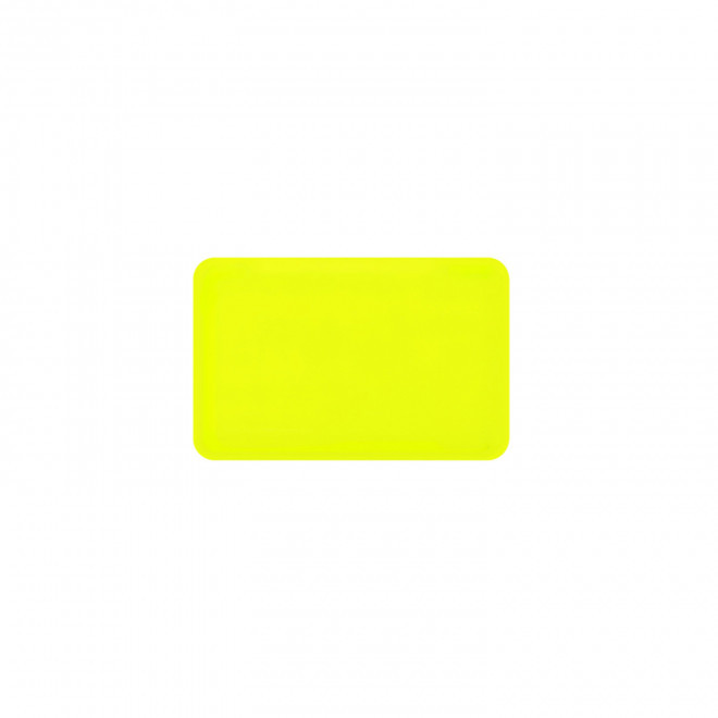 JETON DE FETES ET MANEGES PERSONNALISABLE 'FUNZY RECTANGLE' - jaune fluo
