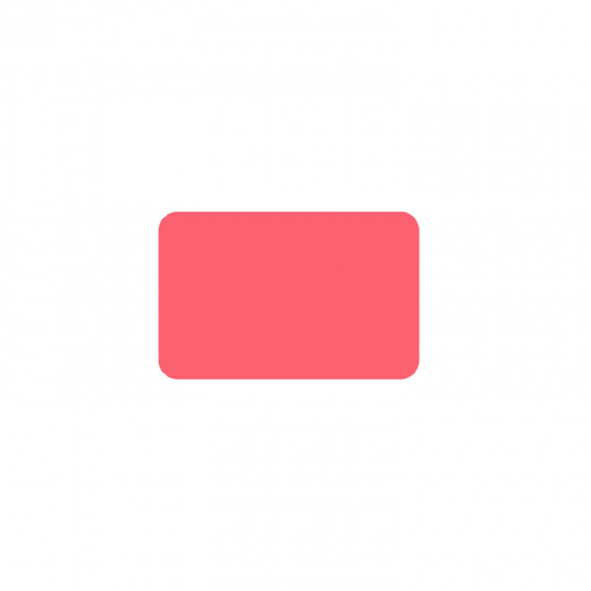 JETON DE FETES ET MANEGES PERSONNALISABLE 'FUNZY RECTANGLE' - rose vif