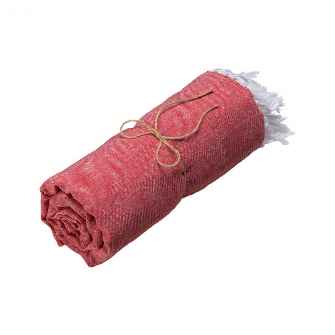 PAREO/FOUTA PERSONNALISE 'HORTENSE 150 UNI' - rouge