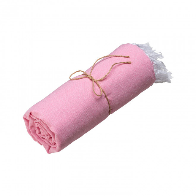 PAREO/FOUTA PERSONNALISE 'HORTENSE 150 UNI' - rose