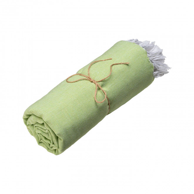 PAREO/FOUTA PERSONNALISE 'HORTENSE 150 UNI' - vert pomme