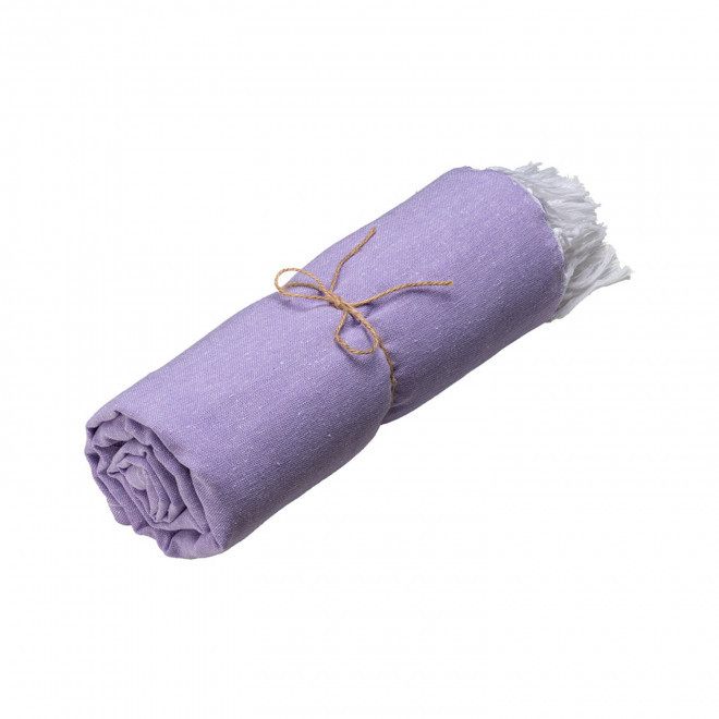 PAREO/FOUTA PERSONNALISE 'HORTENSE 150 UNI' - lilas