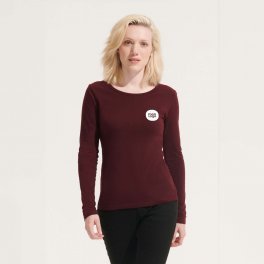 TEE SHIRT PERSONNALISE FEMME MANCHES LONGUES 'MAJESTIC' 150 GR/M²