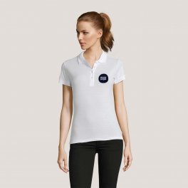 POLO PUBLICITAIRE FEMME 'PASSION' BLANC 170 GR/M²