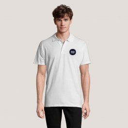 POLO PERSONNALISÉ HOMME 'SPRING' BLANC 210 GR/M²