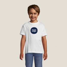 TEE SHIRT BLANC PUBLICITAIRE ENFANT 'REGENT KIDS' 150 GR/M²
