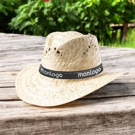 CHAPEAU DE PAILLE PERSONNALISÉ 'LUA'