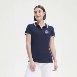 POLO BICOLORE PERSONNALISABLE FEMME 'PASADENA' 200 GR/M²
