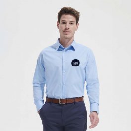 CHEMISE PUBLICITAIRE HOMME MANCHES LONGUES 'BRIGHTON' 140 GR/M²
