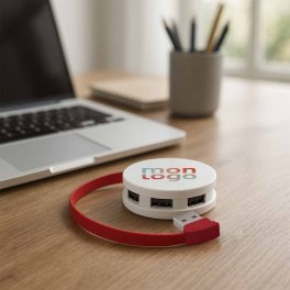 HUB USB PUBLICITAIRE 4 PORTS 'TACOMA'