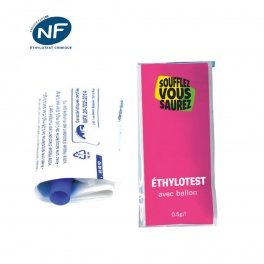 ÉTHYLOTEST AVEC BALLON PUBLICITAIRE 'TAKECARE'
