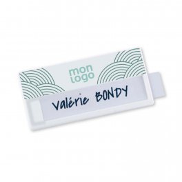 BADGE PORTE ÉTIQUETTE AIMANTÉ PERSONNALISABLE 'FLOKY'