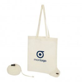 SAC SHOPPING PUBLICITAIRE PLIABLE EN COTON 100G/M² 'BRAVEL'