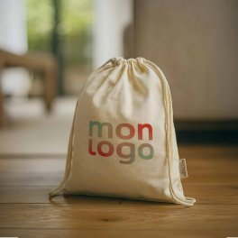 SAC A DOS PERSONNALISABLE EN COTON 'RHIDA RECYCLE' 140GR