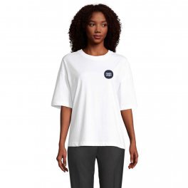 TEE SHIRTPERSONNALISABLE OVERSIZE BLANC FEMME 'BOXY'