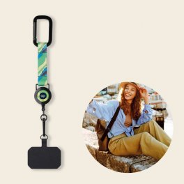 PORTE BADGE TELEPHONE DEROULEUR PERSONNALISE 'BALADOS'