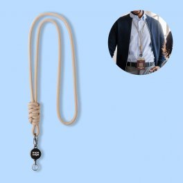 LANYARD AVEC CORDON DEROULEUR PERSONNALISE 'HALSA'