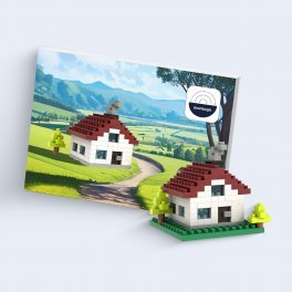 BRIXIES PUZZLE 3D PERSONNALISABLE 'POSTCARD'