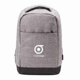 SAC À DOS ANTIVOL POUR ORDINATEUR 'YUCCA' PERSONNALISABLE