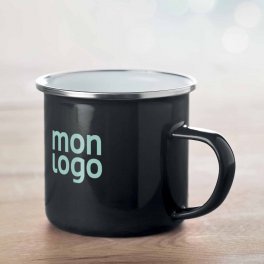 MUG PUBLICITAIRE EN MÉTAL ÉMAILLÉ 'RANIA'