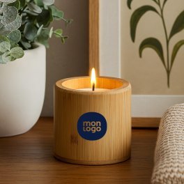 BOUGIE PERSONNALISÉE EN CIRE VÉGÉTALE 'LARINO'